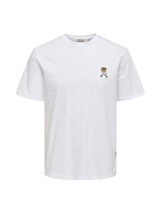 Zdjęcie produktu T-shirt z nadrukiem Only & Sons biały