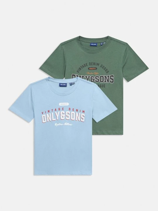 Zdjęcie produktu T-shirt z nadrukiem Only & Sons ciemnozielony