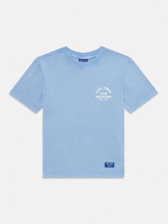 Zdjęcie produktu T-shirt z nadrukiem Only & Sons jasnoniebieski
