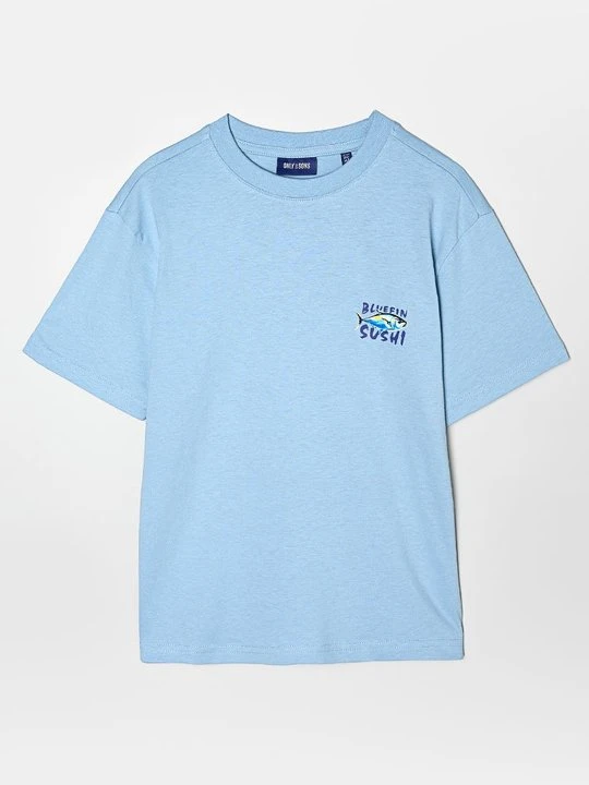 Zdjęcie produktu T-shirt z nadrukiem Only & Sons niebieski