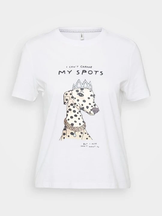 Zdjęcie produktu T-shirt z nadrukiem Only biały