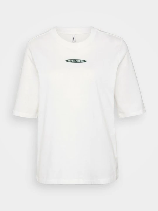 Zdjęcie produktu T-shirt z nadrukiem Only mleczny