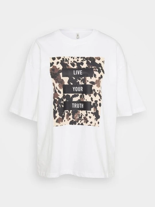 Zdjęcie produktu T-shirt z nadrukiem Only biały