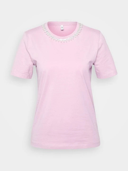 Zdjęcie produktu T-shirt z nadrukiem Only liliowy