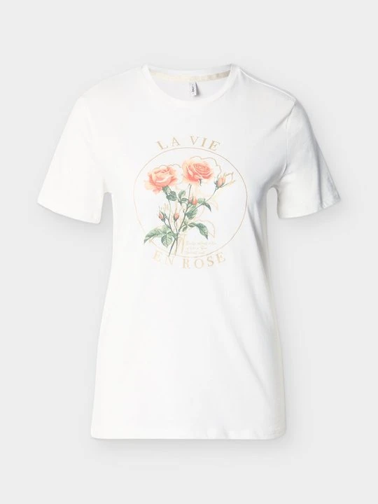 Zdjęcie produktu T-shirt z nadrukiem Only biały