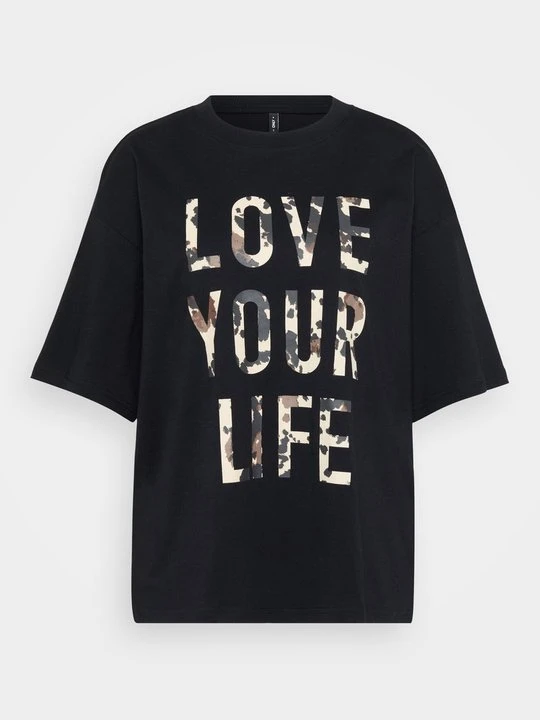 Zdjęcie produktu T-shirt z nadrukiem Only czarny