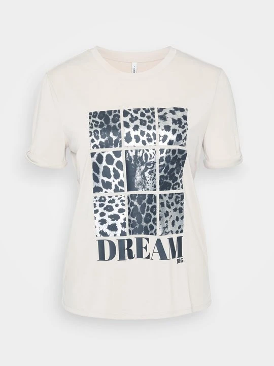 Zdjęcie produktu T-shirt z nadrukiem Only szary