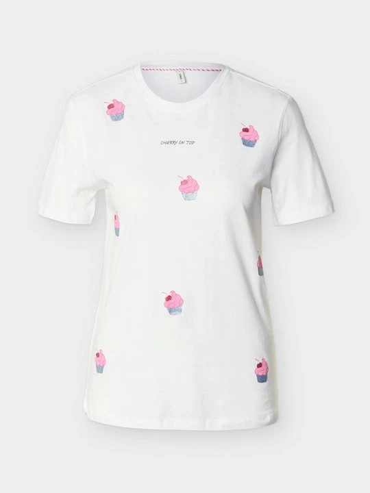 Zdjęcie produktu T-shirt z nadrukiem Only biały