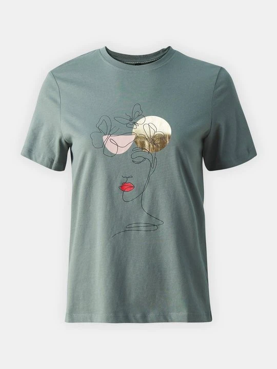 Zdjęcie produktu T-shirt z nadrukiem Only zielony