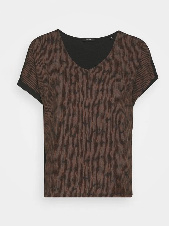 Zdjęcie produktu T-shirt z nadrukiem Opus czarny