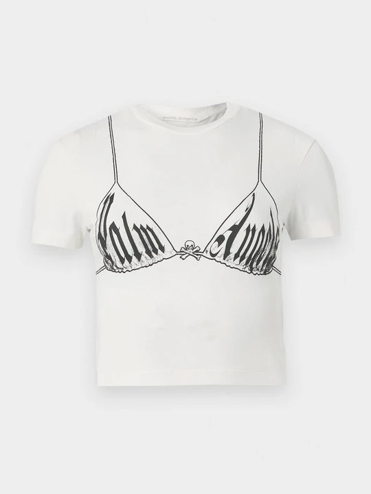 Zdjęcie produktu T-shirt z nadrukiem Palm Angels mleczny