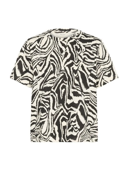 Zdjęcie produktu T-shirt z nadrukiem Part Two czarny melanż