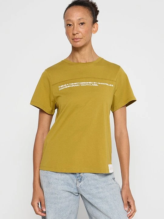 Zdjęcie produktu T-shirt z nadrukiem Passionata ochra
