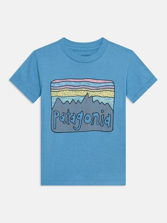 Zdjęcie produktu T-shirt z nadrukiem Patagonia jasnoniebieski