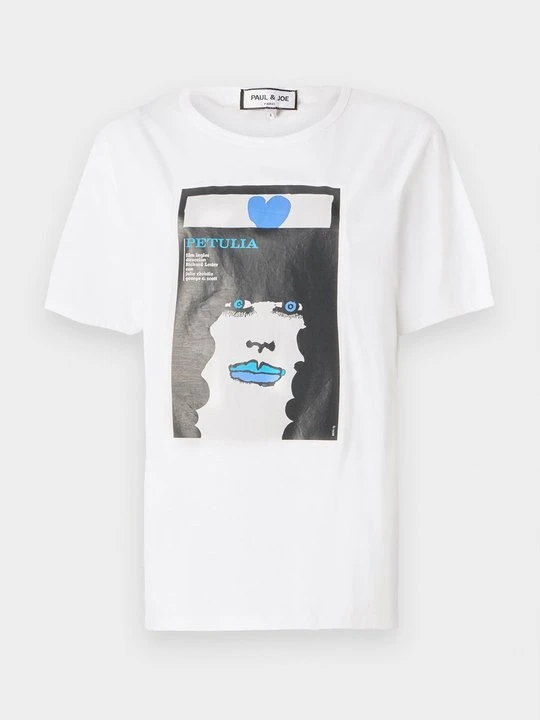 Zdjęcie produktu T-shirt z nadrukiem Paul & Joe mleczny