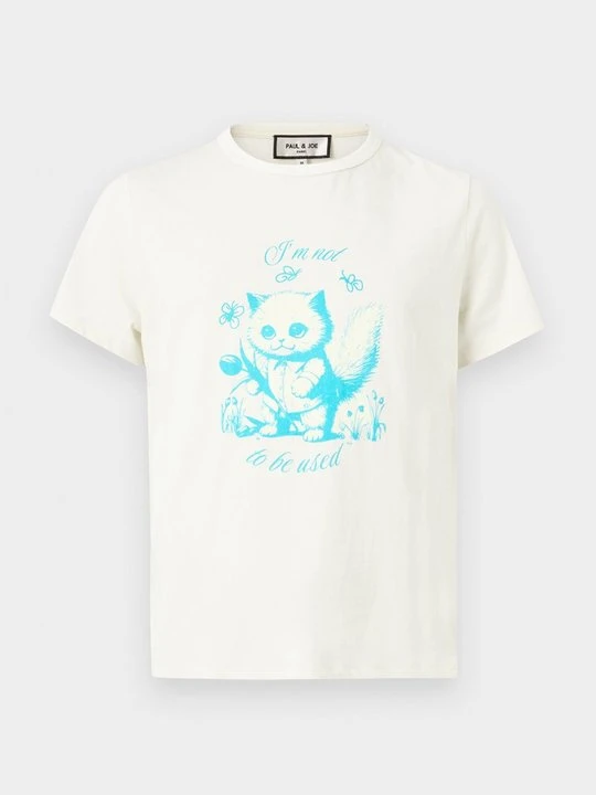 Zdjęcie produktu T-shirt z nadrukiem Paul & Joe beżowy