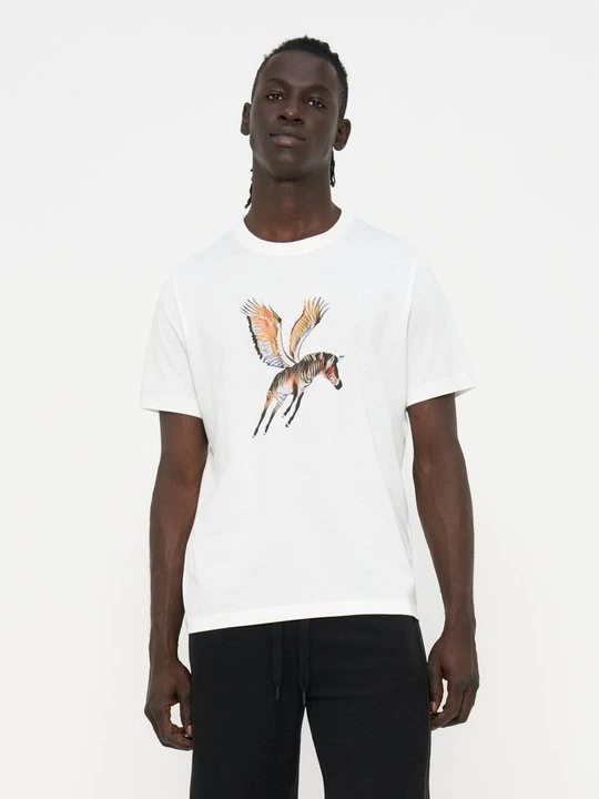 Zdjęcie produktu T-shirt z nadrukiem Paul Smith biały