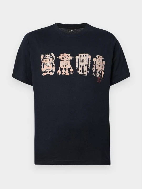 Zdjęcie produktu T-shirt z nadrukiem Paul Smith granatowy