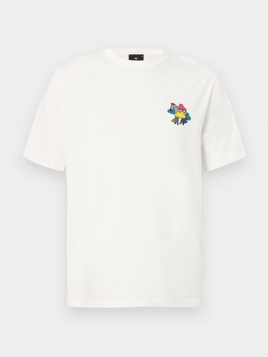 Zdjęcie produktu T-shirt z nadrukiem Paul Smith mleczny