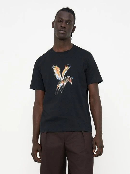 Zdjęcie produktu T-shirt z nadrukiem Paul Smith niebieski