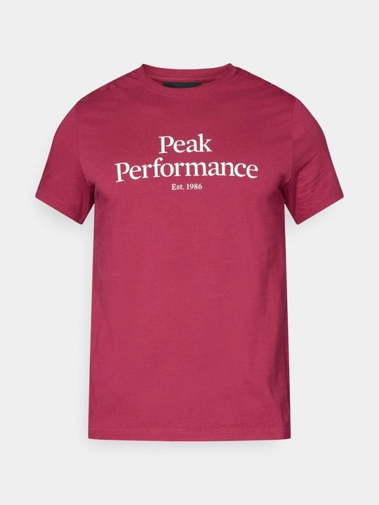Zdjęcie produktu T-shirt z nadrukiem Peak Performance bordowy