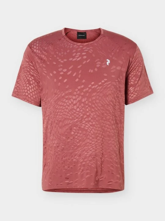 Zdjęcie produktu T-shirt z nadrukiem Peak Performance bordowy
