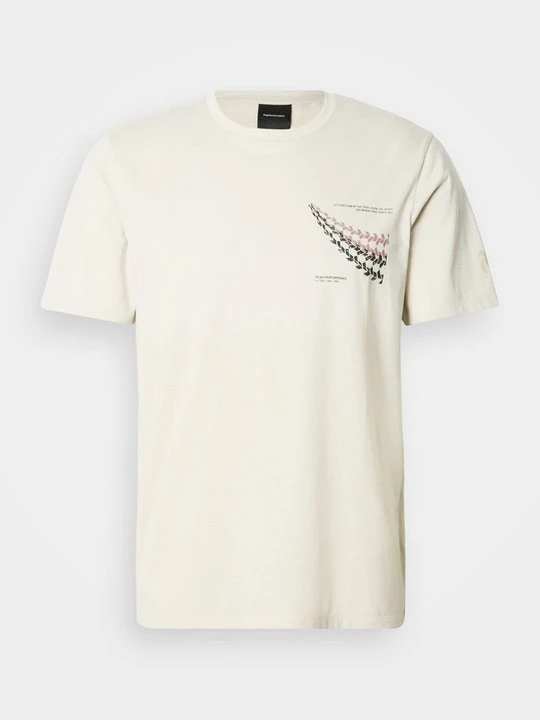 Zdjęcie produktu T-shirt z nadrukiem Peak Performance piaskowy