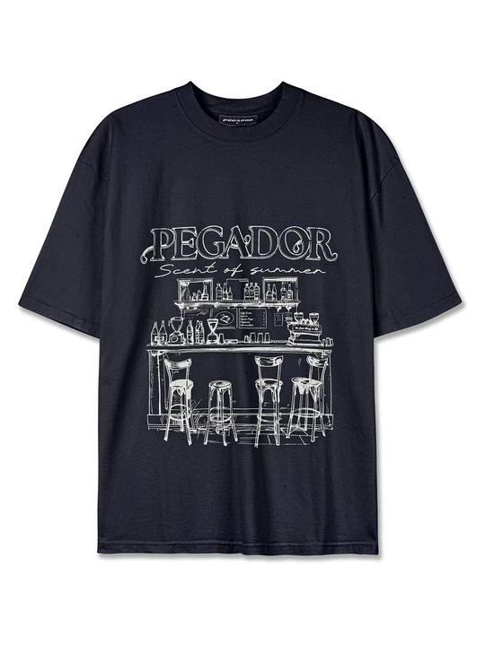 Zdjęcie produktu T-shirt z nadrukiem Pegador czarny
