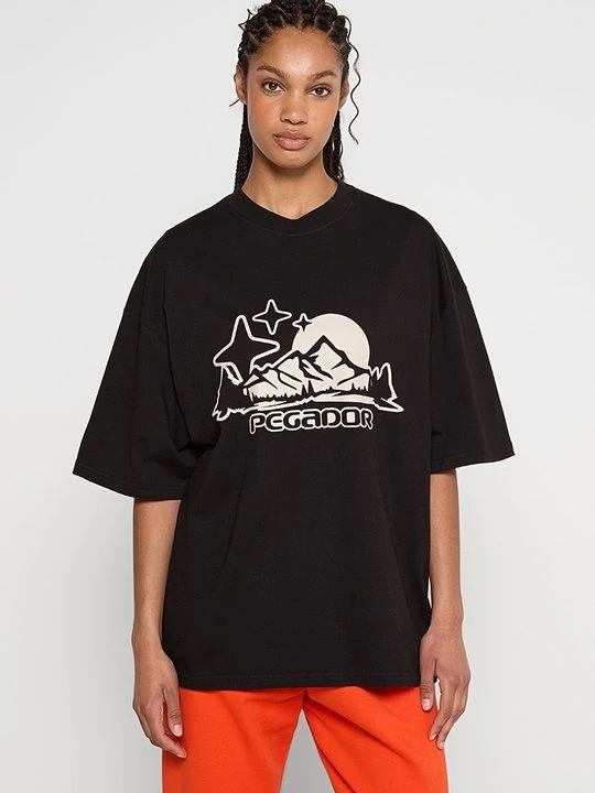 Zdjęcie produktu T-shirt z nadrukiem Pegador czarny