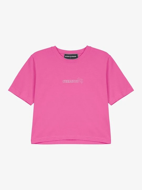Zdjęcie produktu T-shirt z nadrukiem Pegador różowy