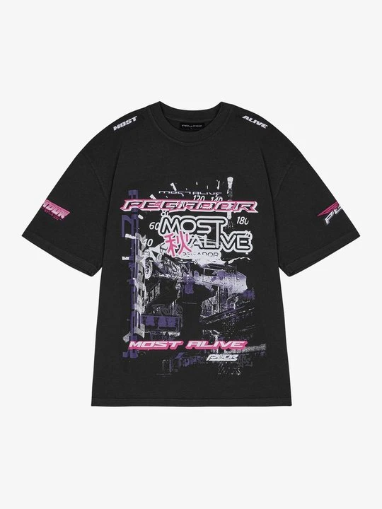 Zdjęcie produktu T-shirt z nadrukiem Pegador czarny