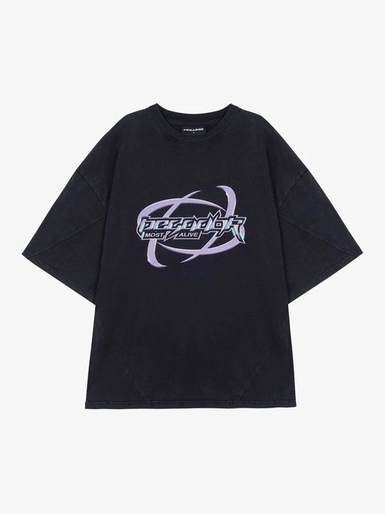 Zdjęcie produktu T-shirt z nadrukiem Pegador czarny