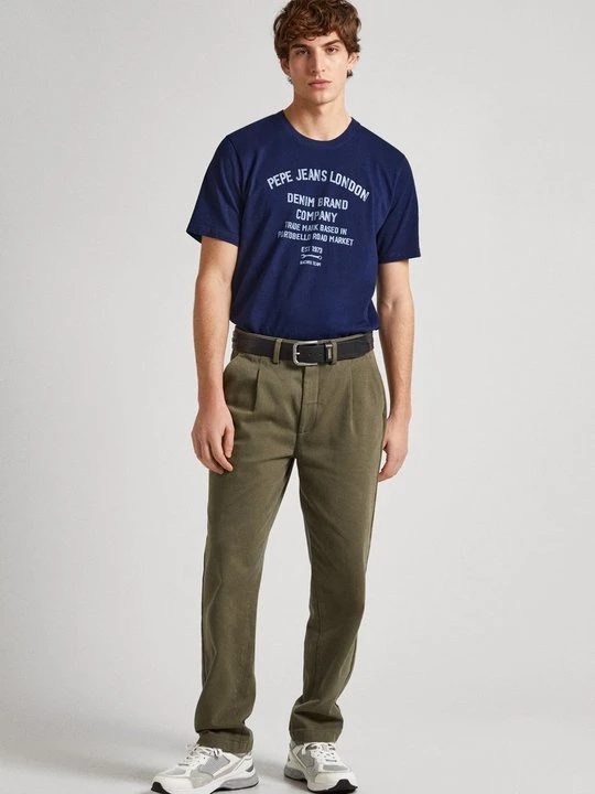 Zdjęcie produktu T-shirt z nadrukiem Pepe Jeans niebieski