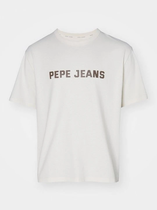 Zdjęcie produktu T-shirt z nadrukiem Pepe Jeans mleczny