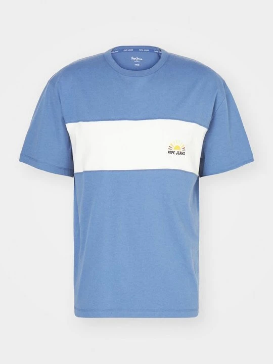 Zdjęcie produktu T-shirt z nadrukiem Pepe Jeans niebieski
