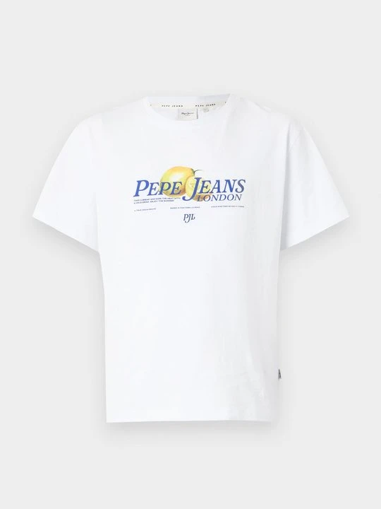 Zdjęcie produktu T-shirt z nadrukiem Pepe Jeans biały