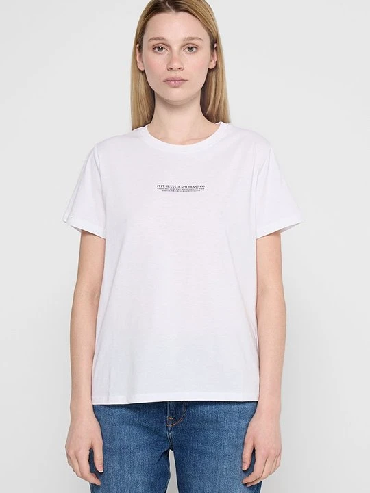 Zdjęcie produktu T-shirt z nadrukiem Pepe Jeans biały