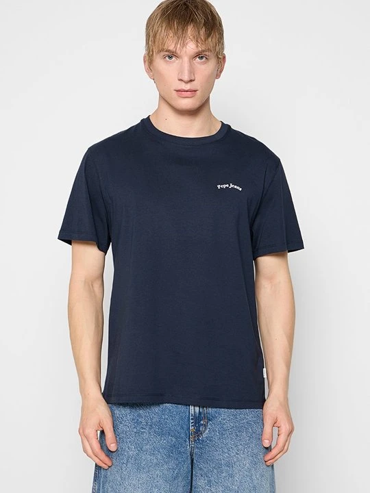 Zdjęcie produktu T-shirt z nadrukiem Pepe Jeans granatowy