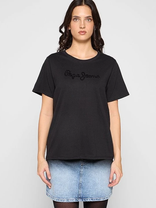 Zdjęcie produktu T-shirt z nadrukiem Pepe Jeans czarny