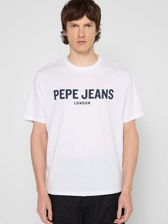 Zdjęcie produktu T-shirt z nadrukiem Pepe Jeans biały