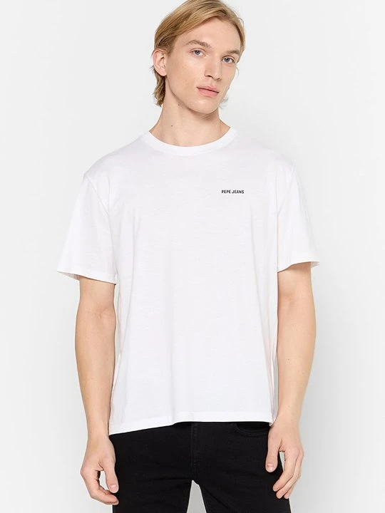 Zdjęcie produktu T-shirt z nadrukiem Pepe Jeans biały