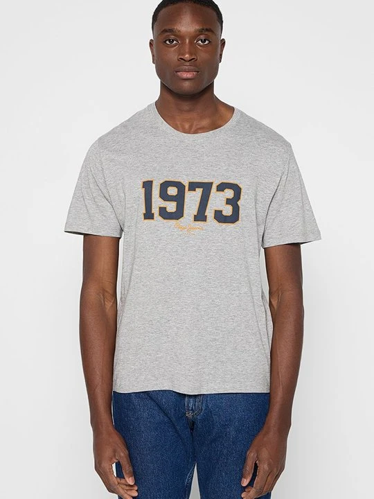 Zdjęcie produktu T-shirt z nadrukiem Pepe Jeans szary