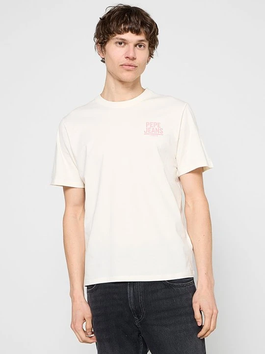 Zdjęcie produktu T-shirt z nadrukiem Pepe Jeans biały
