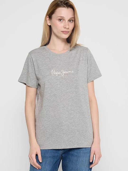 Zdjęcie produktu T-shirt z nadrukiem Pepe Jeans szary