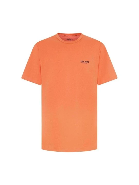 Zdjęcie produktu T-shirt z nadrukiem Pepe Jeans pomarańczowy