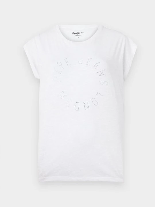 Zdjęcie produktu T-shirt z nadrukiem Pepe Jeans biały