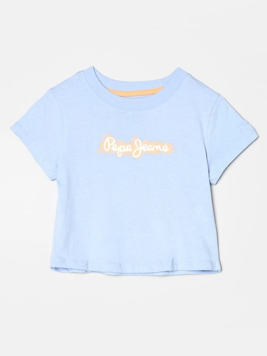 Zdjęcie produktu T-shirt z nadrukiem Pepe Jeans niebieski