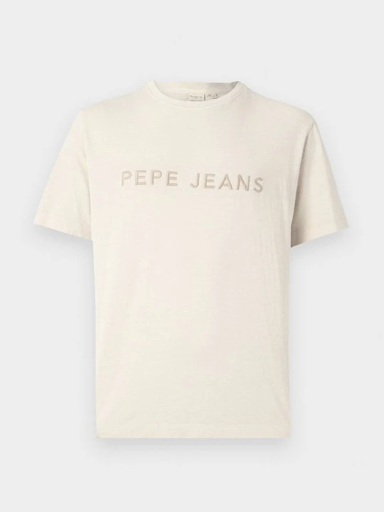 Zdjęcie produktu T-shirt z nadrukiem Pepe Jeans beżowy