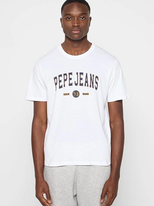 Zdjęcie produktu T-shirt z nadrukiem Pepe Jeans biały
