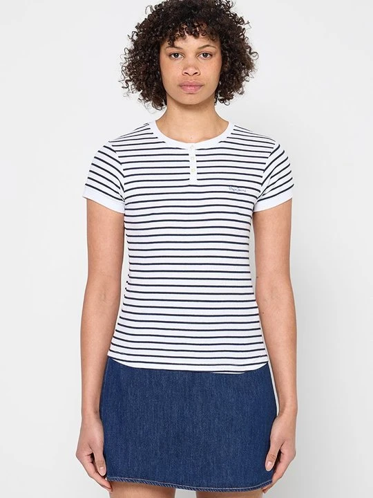 Zdjęcie produktu T-shirt z nadrukiem Pepe Jeans biały